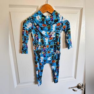 MONSTER MASH Ready Set HALLOWEEN BAMBOO Romper+bib